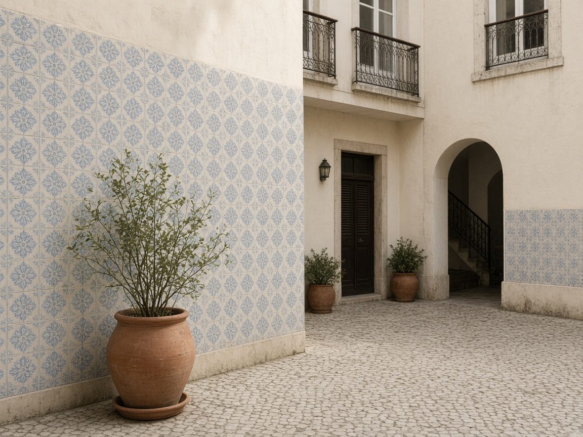 Cortile vuoto la domenica a Firenze